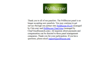 Tablet Screenshot of pollbuzzer.com